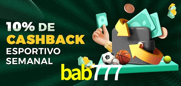10% de bônus de cashback na bab777